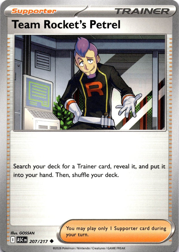 Pokemon Team Rocket's Petrel 207/217 Ascended Heroes Non Holo NM