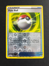 Pokemon Poke Ball 164/192 Rebel Clash Reverse Holo NM