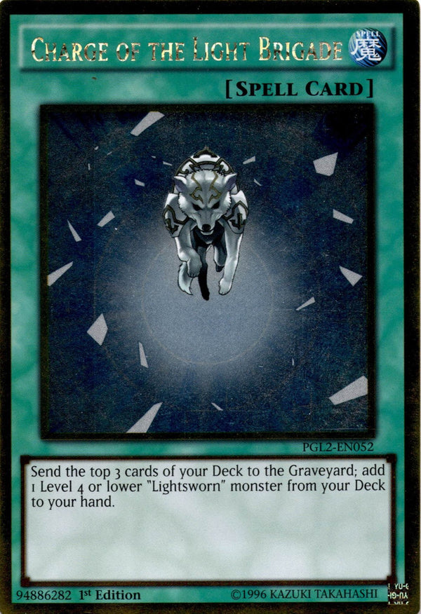 Yugioh Charge of the Light Brigade PGL2-EN052 1st Edition VLP/NM