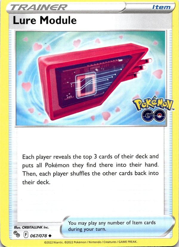 Pokemon (2 Cards) Lure Module 067/078 Pokemon Go Non Holo NM