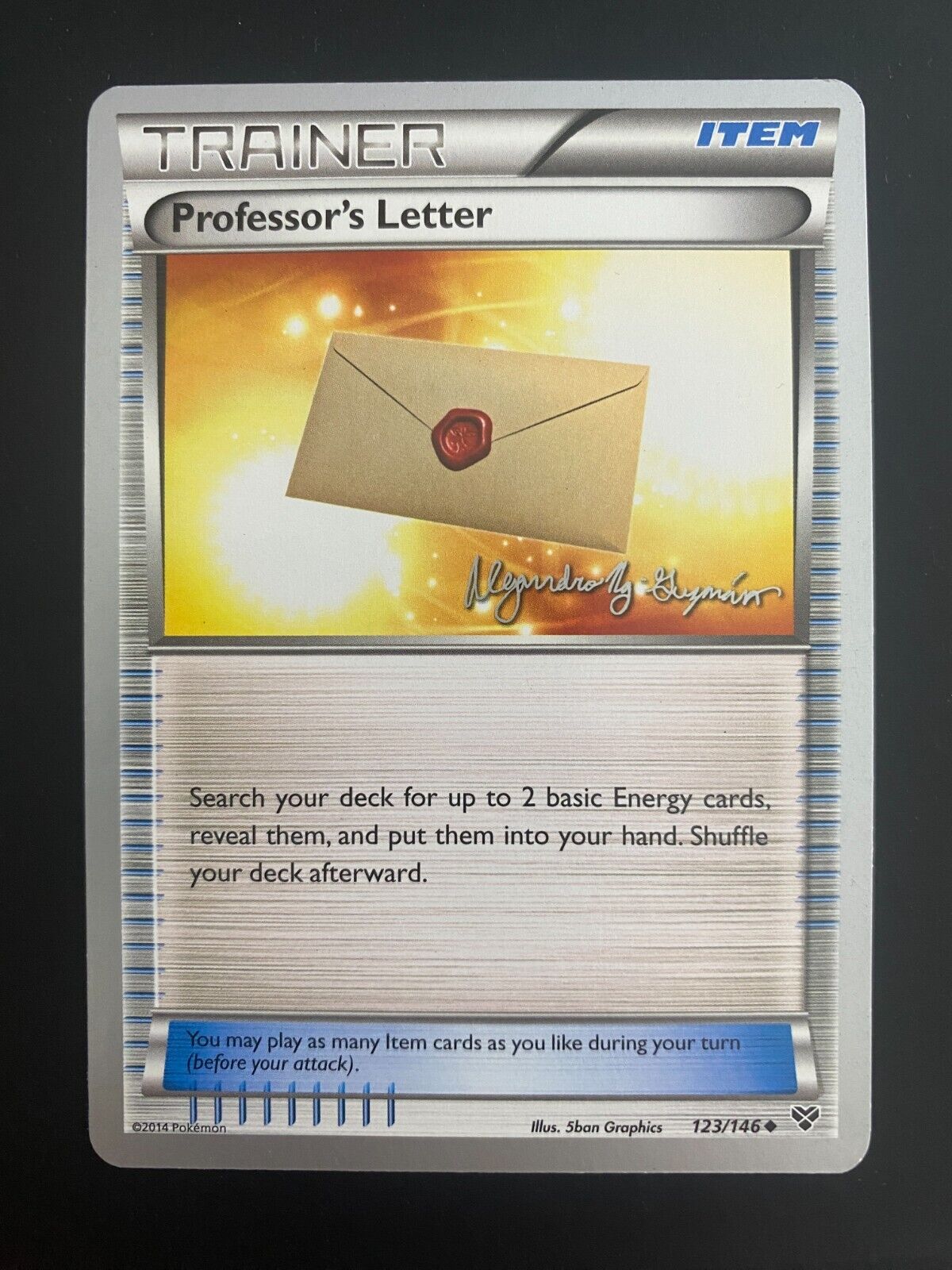 Pokemon Professor's Letter 123/146 2015 Sorld Championships XY Base NM