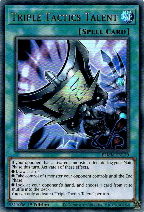 Yugioh Triple Tactics Talent BLMM-EN170 Ultra Rare 1st Edition NM