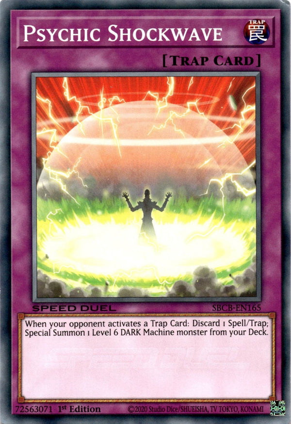 Yugioh Psychic Shockwave SBCB-EN165 Speed Duel Common 1st Edition LP