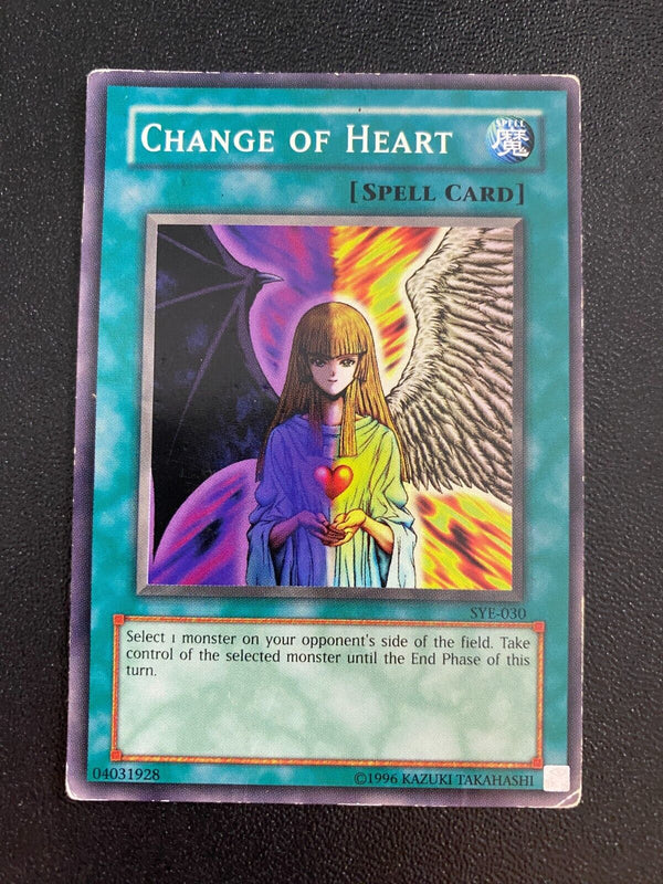 Yugioh Change of Heart SYE-030 Common Unlimited Edition DAMAGED