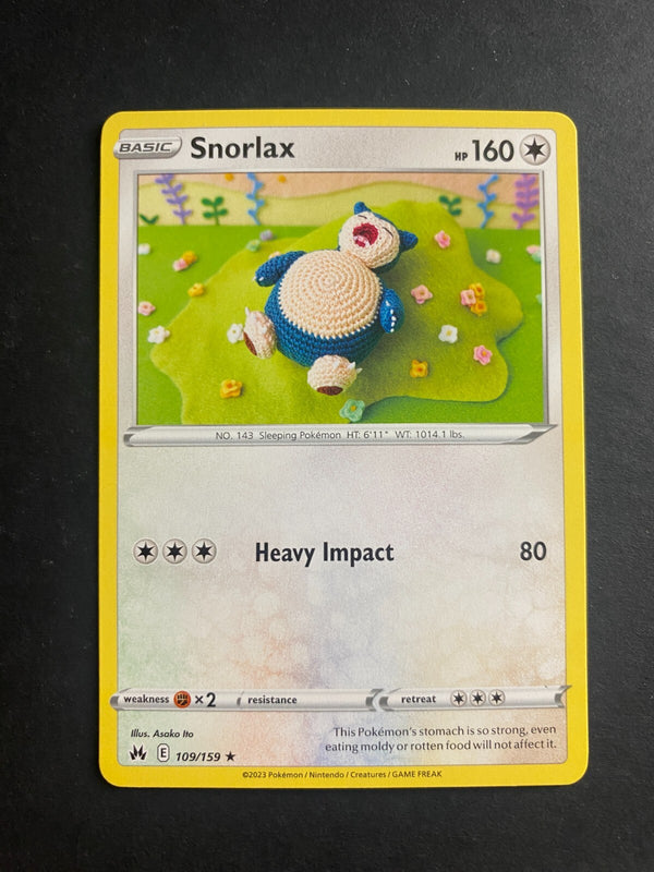 Pokemon Snorlax 109/159 Crown Zenith Rare Non Holo NM