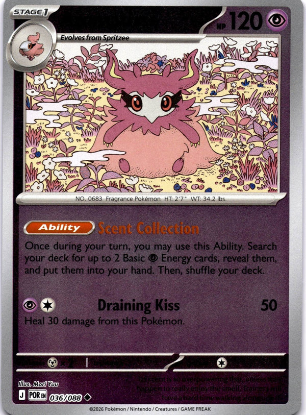 Pokemon Aromatisse 036/088 Perfect Order Reverse Holo NM