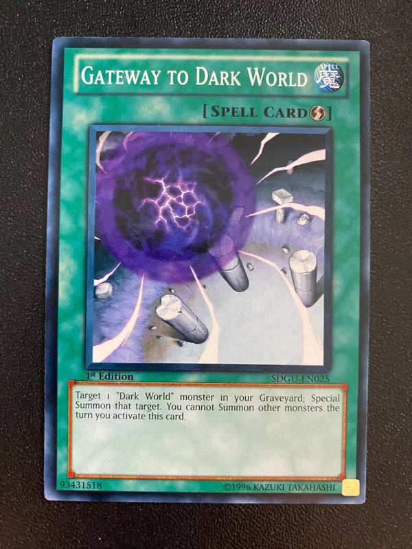 Yugioh Gateway to Dark World SDGU-EN025 Common 1st Edition VLP/NM