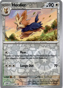 Pokemon Herdier 075/086 White Flare Reverse Holo NM