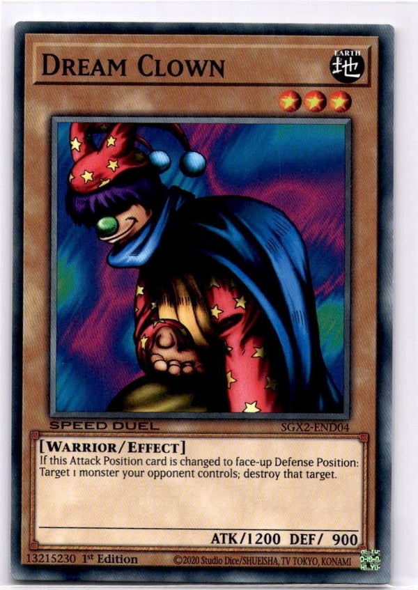 Yugioh Dream Clown SGX2-END04 Common 1st Edition NM