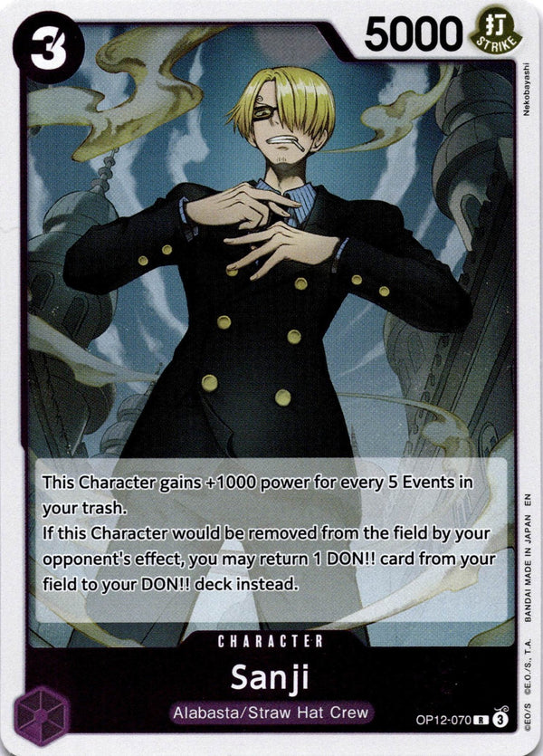 One Piece Sanji OP12-070 Legacy of the Master R NM