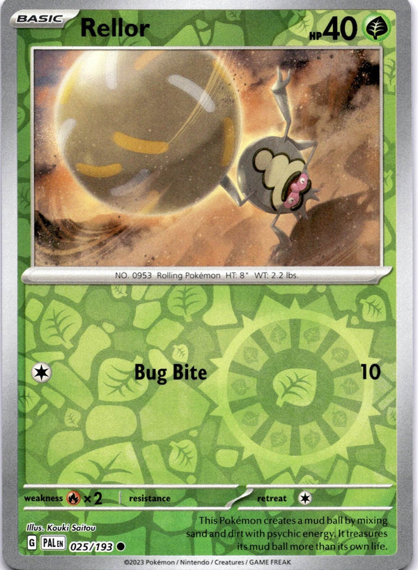 Pokemon Rellor 025/193 Paldea Evolved Reverse Holo NM