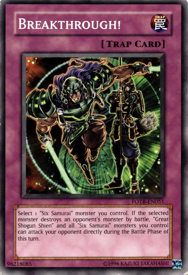 Yugioh Breakthrough! FOTB-EN051 Common Unlimited Edition MP