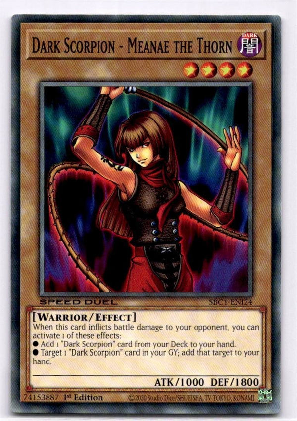 Yugioh Dark Scorpion - Meanae the Thorn SBC1-ENI24 Common 1st Edition NM