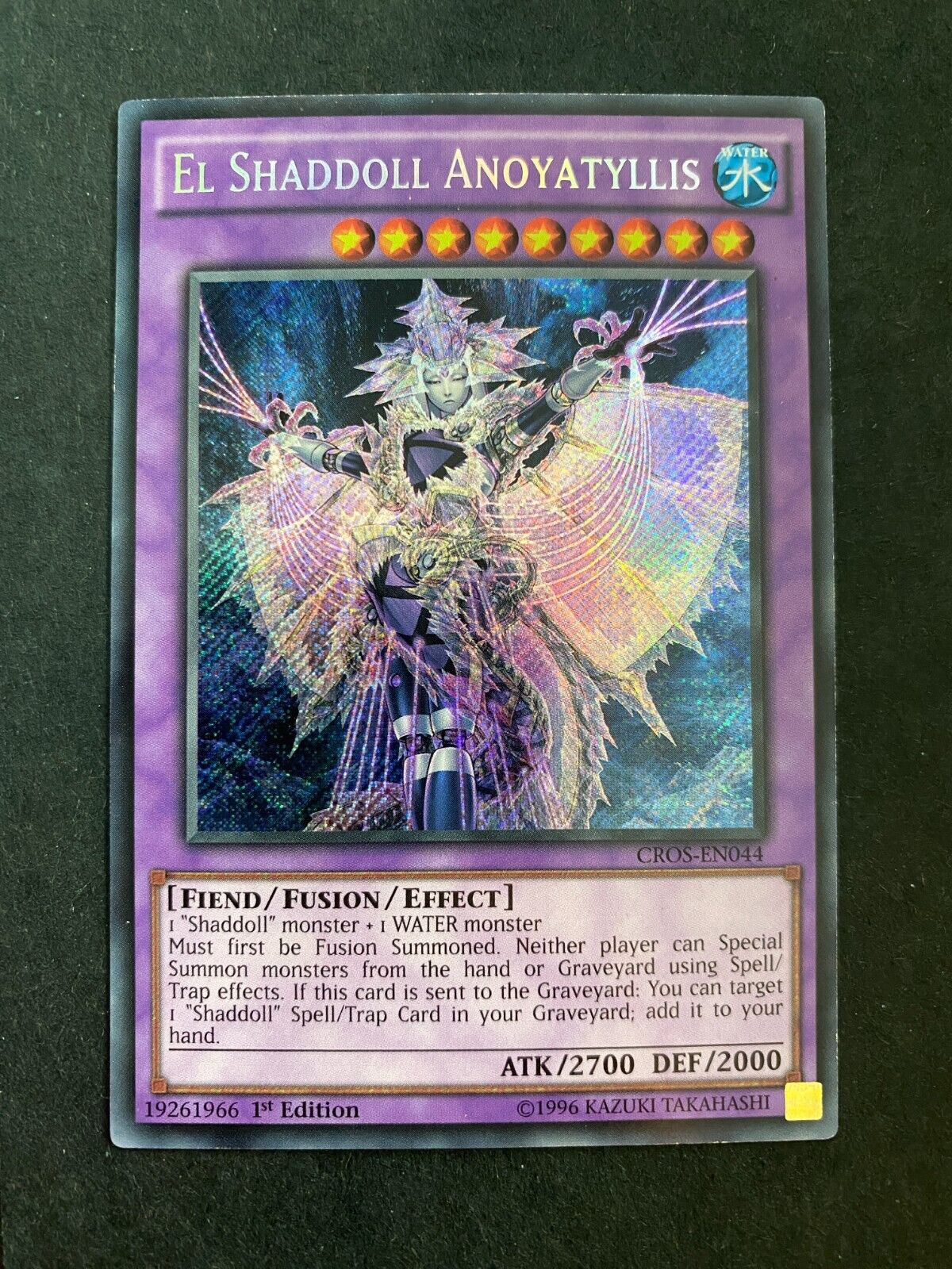 Yugioh El Shaddoll Anoyatyllis CROS-EN044 Secret Rare 1st Edition MP/LP