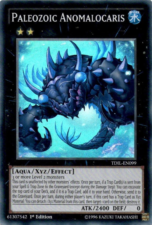 Yugioh Paleozoic Anomalocaris TDIL-EN099 Super Rare 1st Edition NM