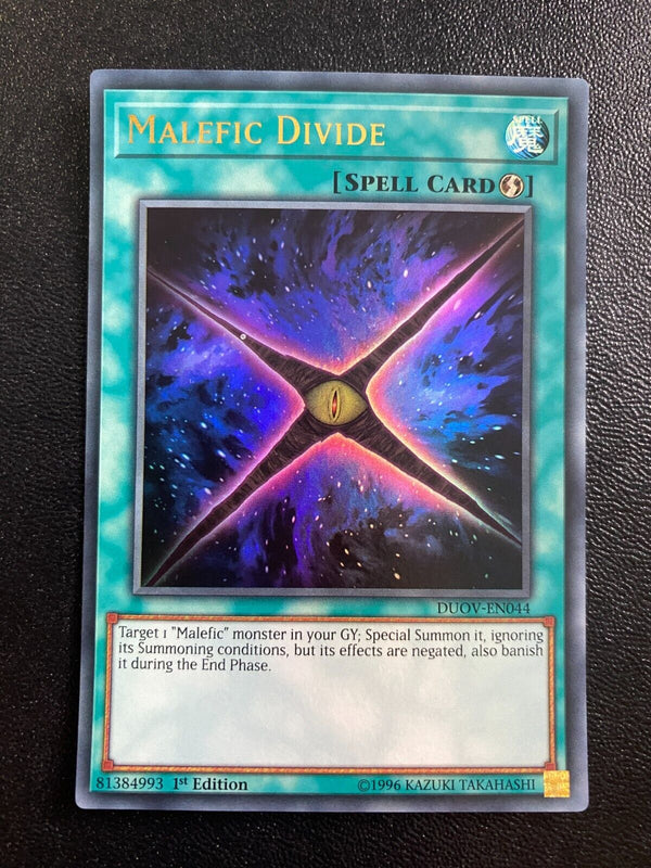 Yugioh Malefic Divide DUOV-EN044 Ultra Rare 1st Edition VLP