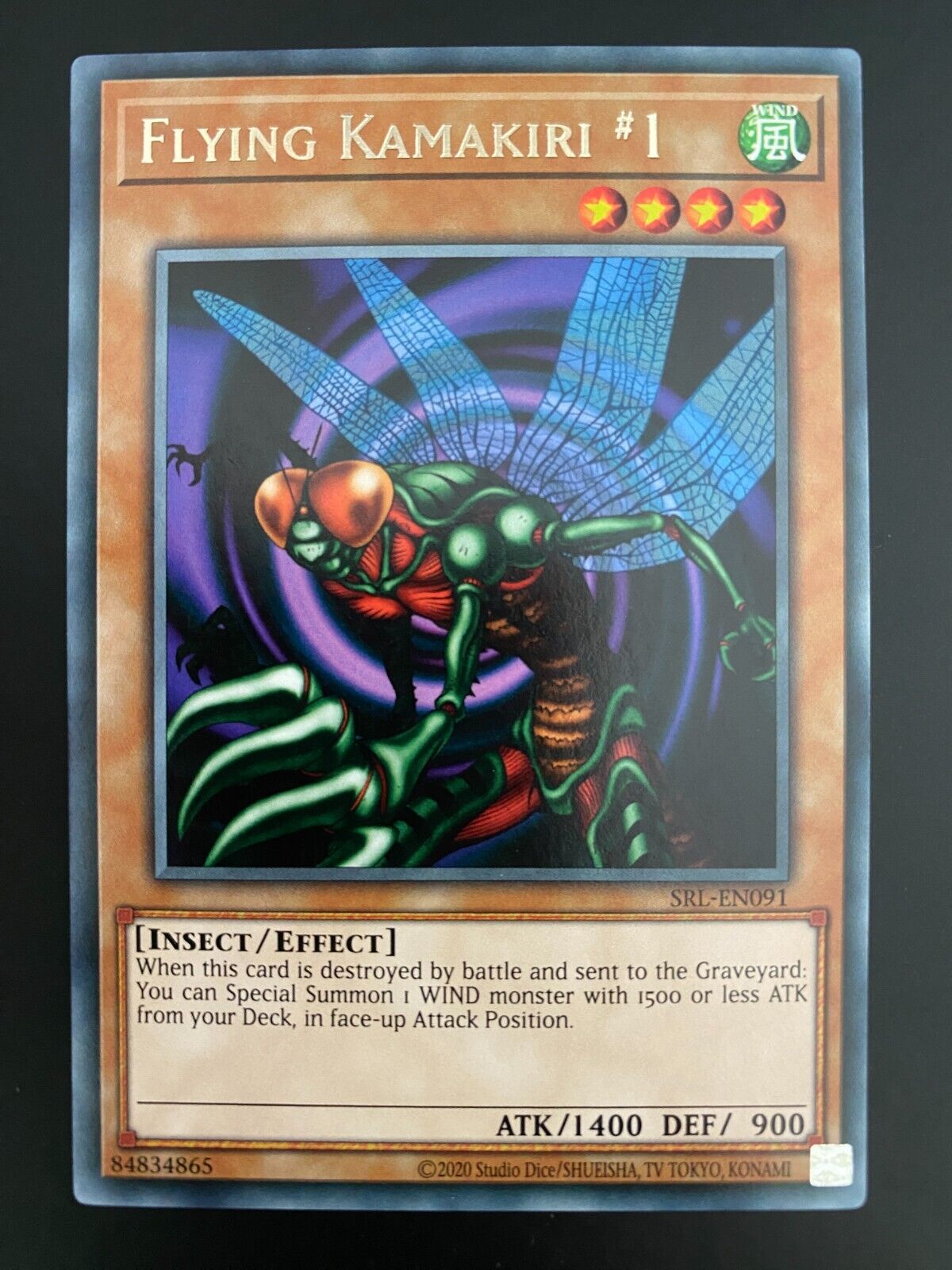 Yugioh Flying Kamakiri #1 SRL-EN091 Rare Unlimited Edition NM/MINT