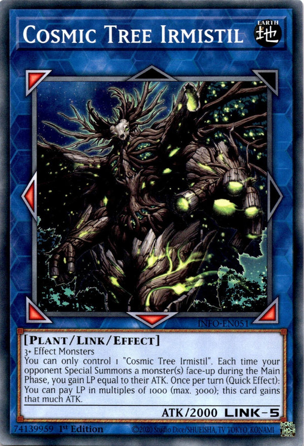 Yugioh Cosmic Tree Irmistil INFO-EN051 Common 1st Edition NM