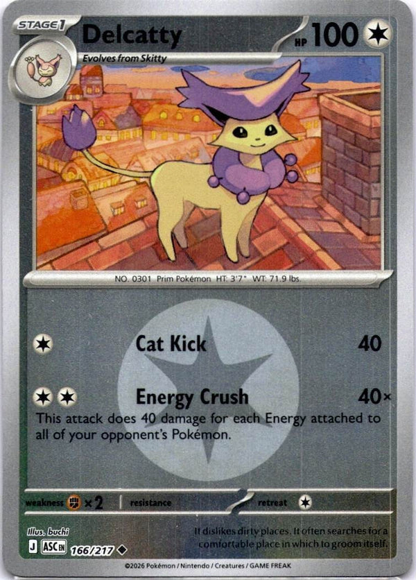 Pokemon Delcatty 166/217 Ascended Heroes Energy Reverse Holo NM