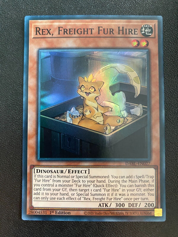 Yugioh Rex, Freight Fur Hire DABL-EN027 Super Rare 1st Edition NM