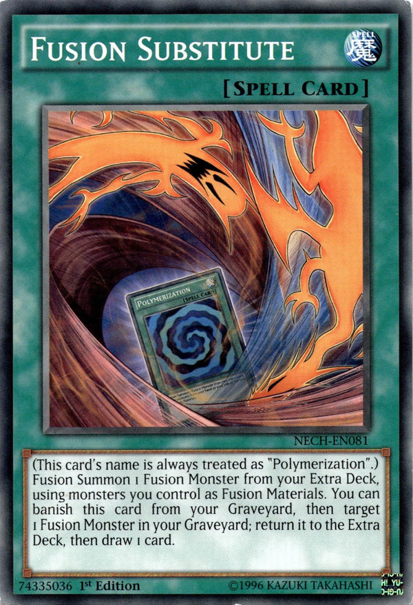 Yugioh Fusion Substitute NECH-EN081 Common 1st Edition MP/LP