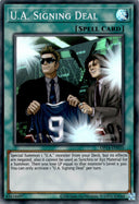 Yugioh U.A. Signing Deal OP14-EN010 Super Rare Unlimited Edition NM