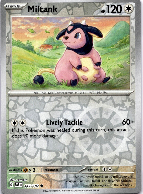 Pokemon Miltank 147/182 Paradox Rift Reverse Holo NM