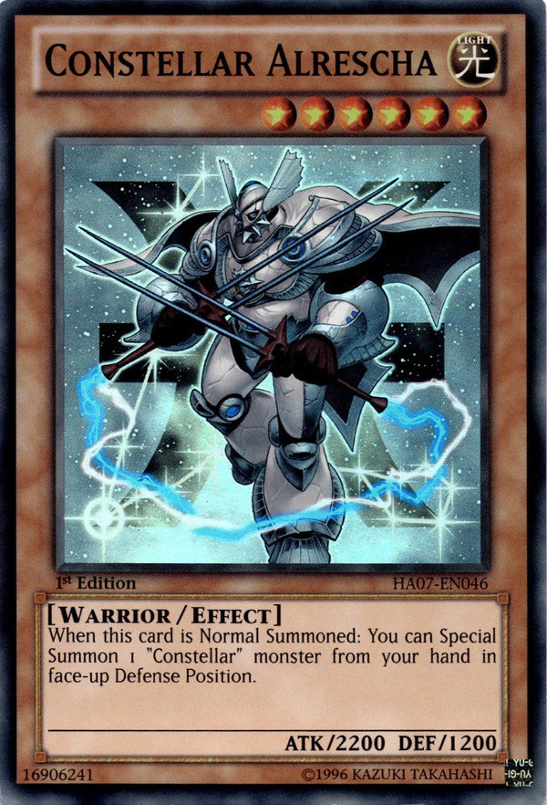 Yugioh Constellar Alrescha HA07-EN046 Super Rare 1st Edition NM