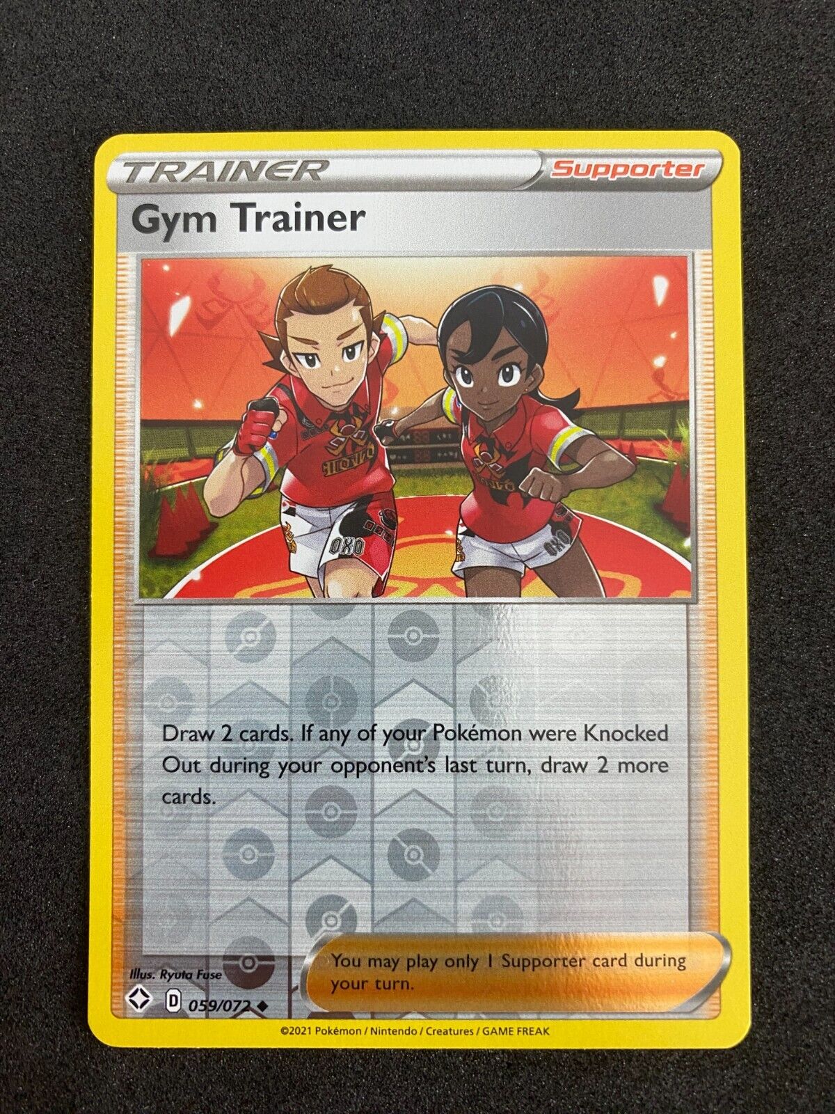 Pokemon Gym Trainer 059/072 Shining Fates Reverse Holo NM-MINT