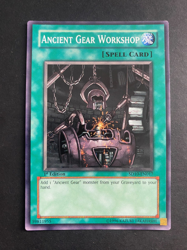 Yugioh Ancient Gear Workshop SD10-EN017 Common 1st Edition NM