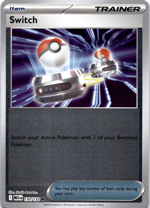 Pokemon Switch 130/132 Mega Evolution Reverse Holo NM