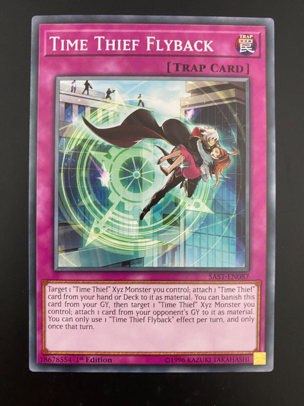 Yugioh Time Thief Flyback SAST-EN087 Common1st Edition NM