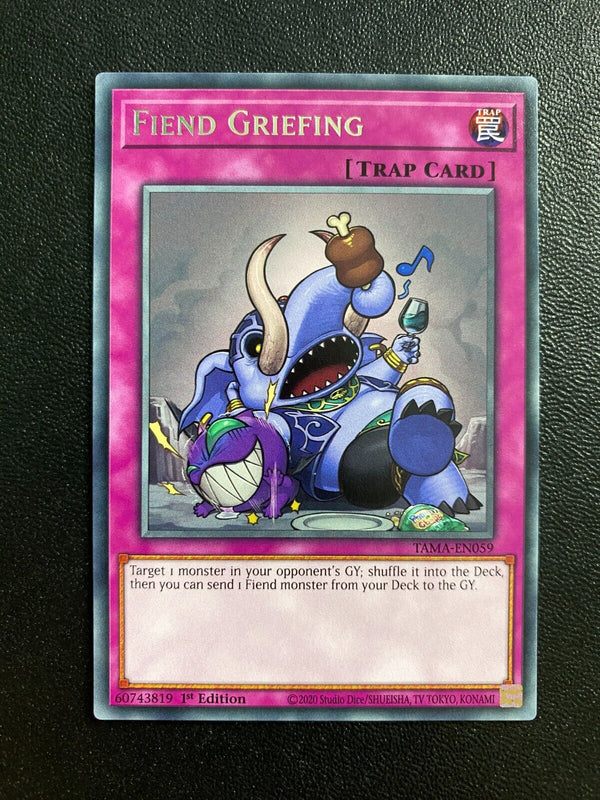 Yugioh Fiend Griefing TAMA-EN059 Rare 1st Edition NM