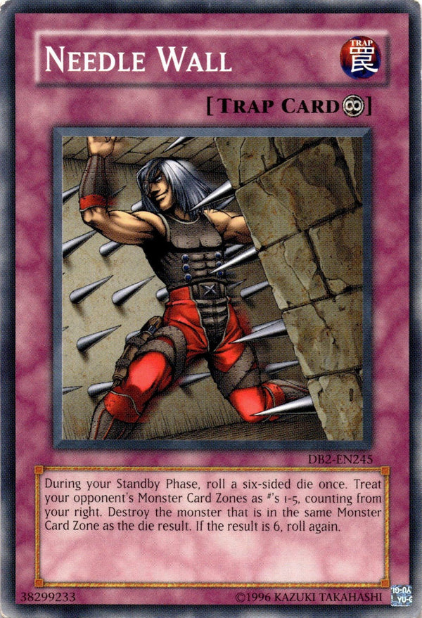 Yugioh Needle Wall DB2-EN245 Common Unlimited Edition HP/MP