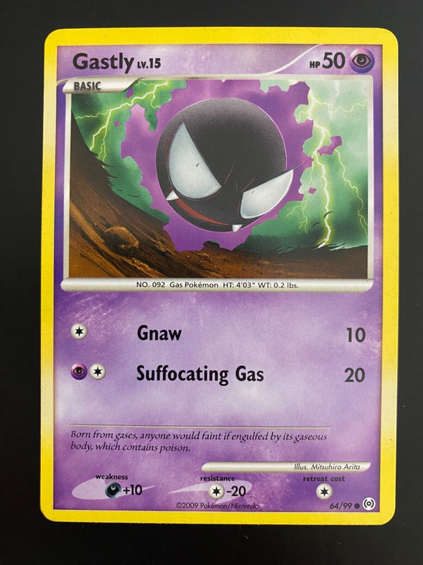 Pokemon Gastly 64/99 Platinum Arceus Non Holo MP