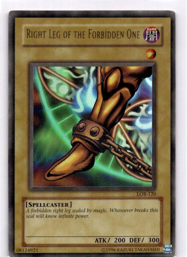 Yugioh Right Leg of the Forbidden One LOB-120 Ultra Rare (Original Print) Unl HP