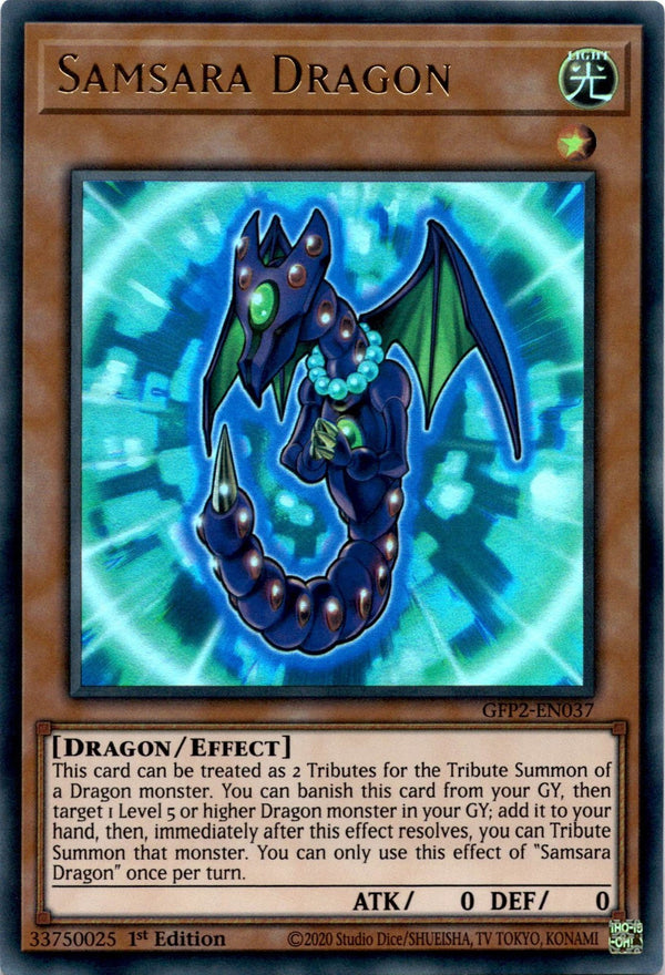 Yugioh Samsara Dragon GFP2-EN037 Ultra Rare 1st Edition NM