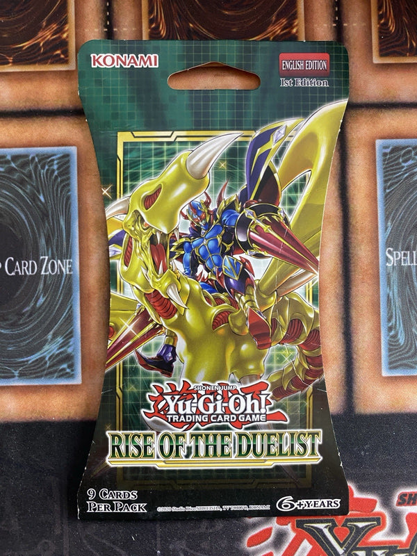 Yugioh Rise of the Duelist 1st Edition Sleeved Booster Pack Factory Sealed
