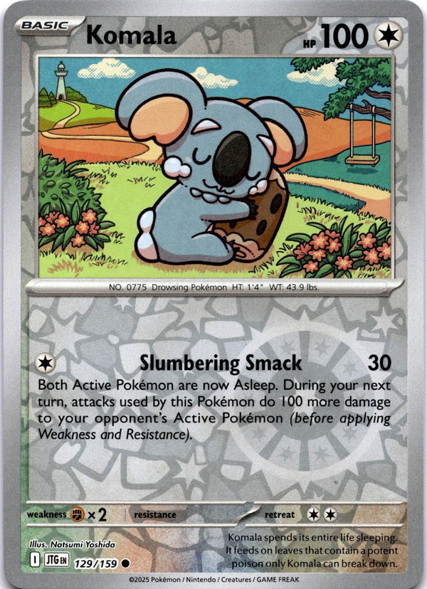 Pokemon Komala 129/159 Journey Together Reverse Holo NM