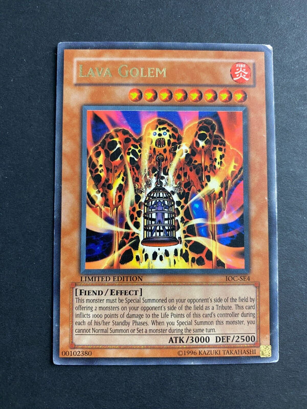 Yugioh Lava Golem IOC-SE4 Ultra Rare Limited Edition HP