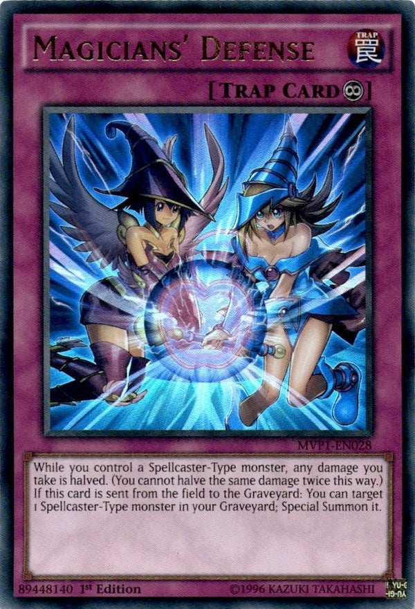 Yugioh Magicians' Defense MVP1-EN028 Ultra Rare 1st Edition LP