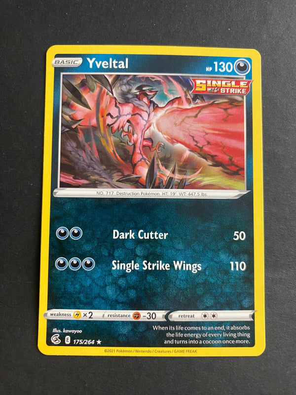 Pokemon Yveltal 175/264 Fusion Strikes Rare Non Holo NM