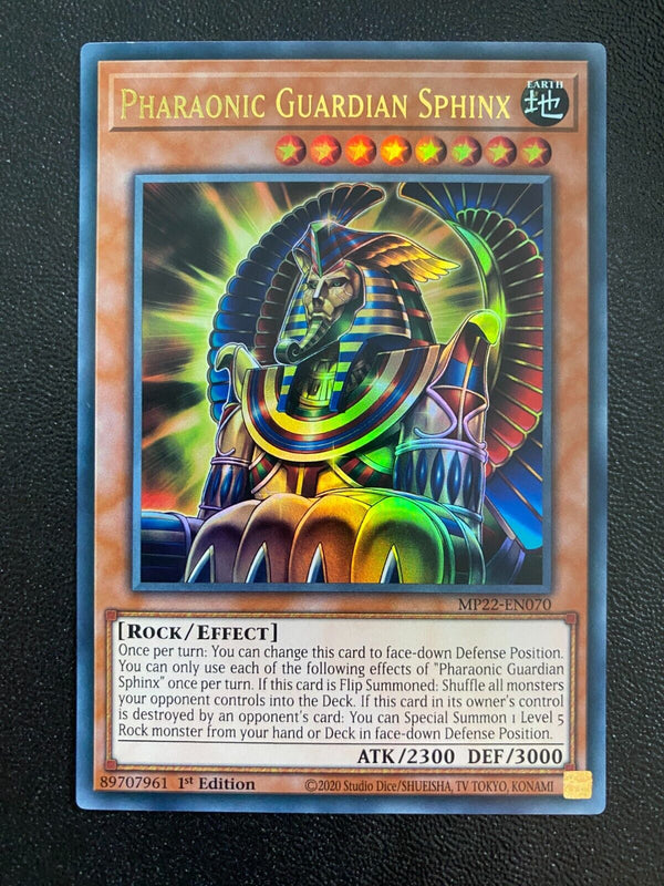 Yugioh Pharaonic Guardian Sphinx MP22-EN070 Ultra Rare 1st Edition NM/MINT