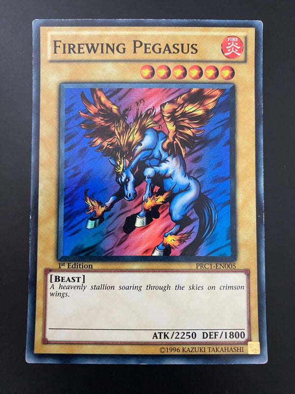 Yugioh Firewing Pegasus PRC1-EN005 Super Rare 1st Edition MP/LP