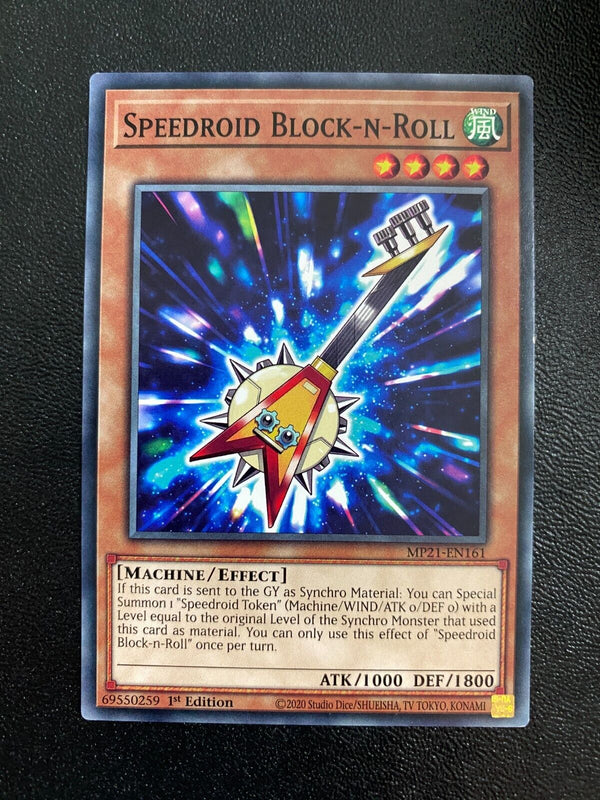 Yugioh Speedroid Block-n-Roll MP21-EN161 Common 1st Edition VLP/NM