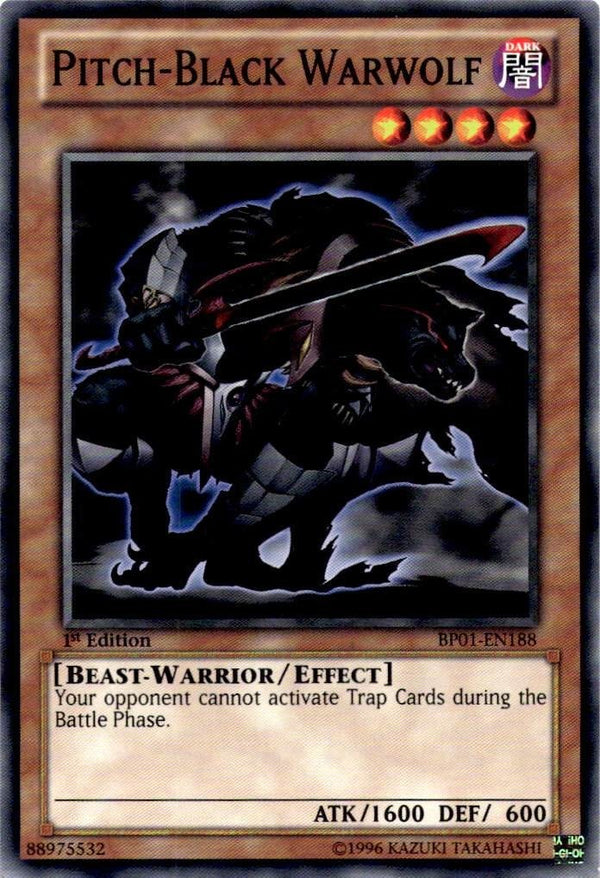 Yugioh Pitch-Black Warwolf BP01-EN188 Common 1st Edition NM