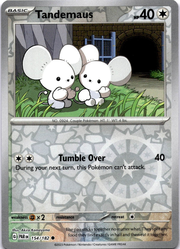 Pokemon Tandemaus 154/182 Paradox Rift Reverse Holo NM