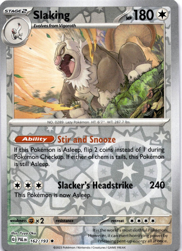 Pokemon Slaking 162/193 Paldea Evolved Reverse Holo NM