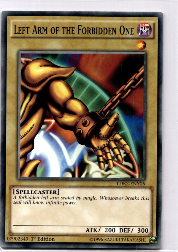 Yugioh Left Arm of the Forbidden One LDK2-ENY06 Common 1st Edition NM