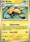 Pokemon Raichu 052/162 Temporal Forces Non Holo NM
